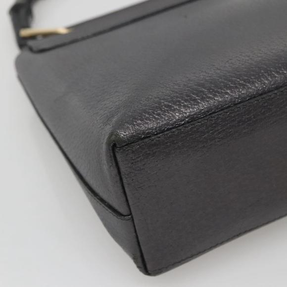 GUCCI Bamboo Hand Bag Leather Gold Charcoal gray 001 3444 1887 Auth 138139 - Picture 16 of 16